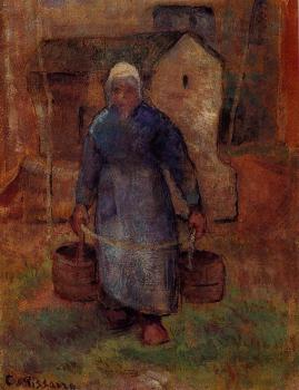 卡米耶 畢沙羅 Woman with Buckets 卡米耶 畢沙羅 Woman with Buckets